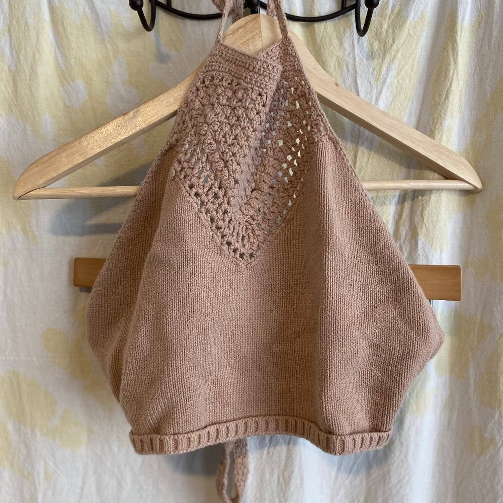 Kendall & Kylie Knit Halter Top